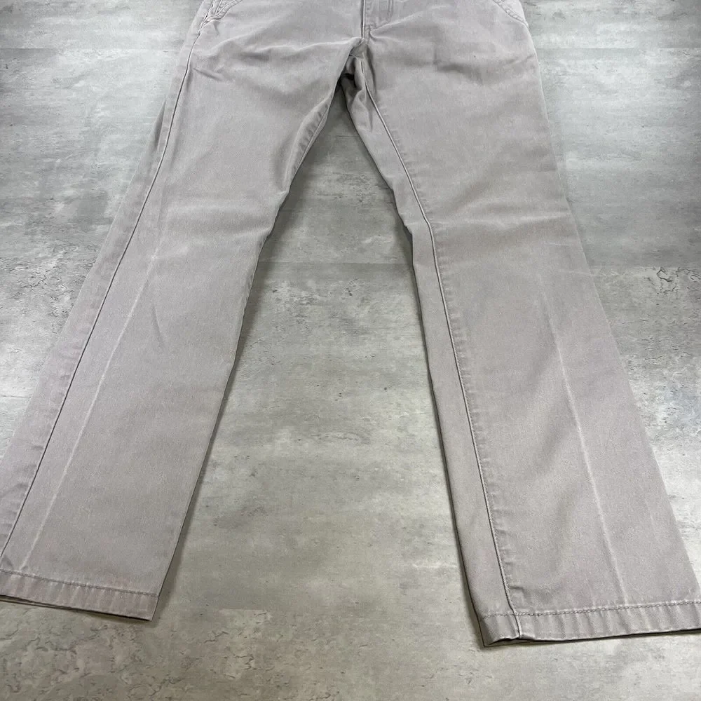 Free World‎ Pants Men 30x31 Gray Chino Trouser Straight Leg Skate Grunge Minimal